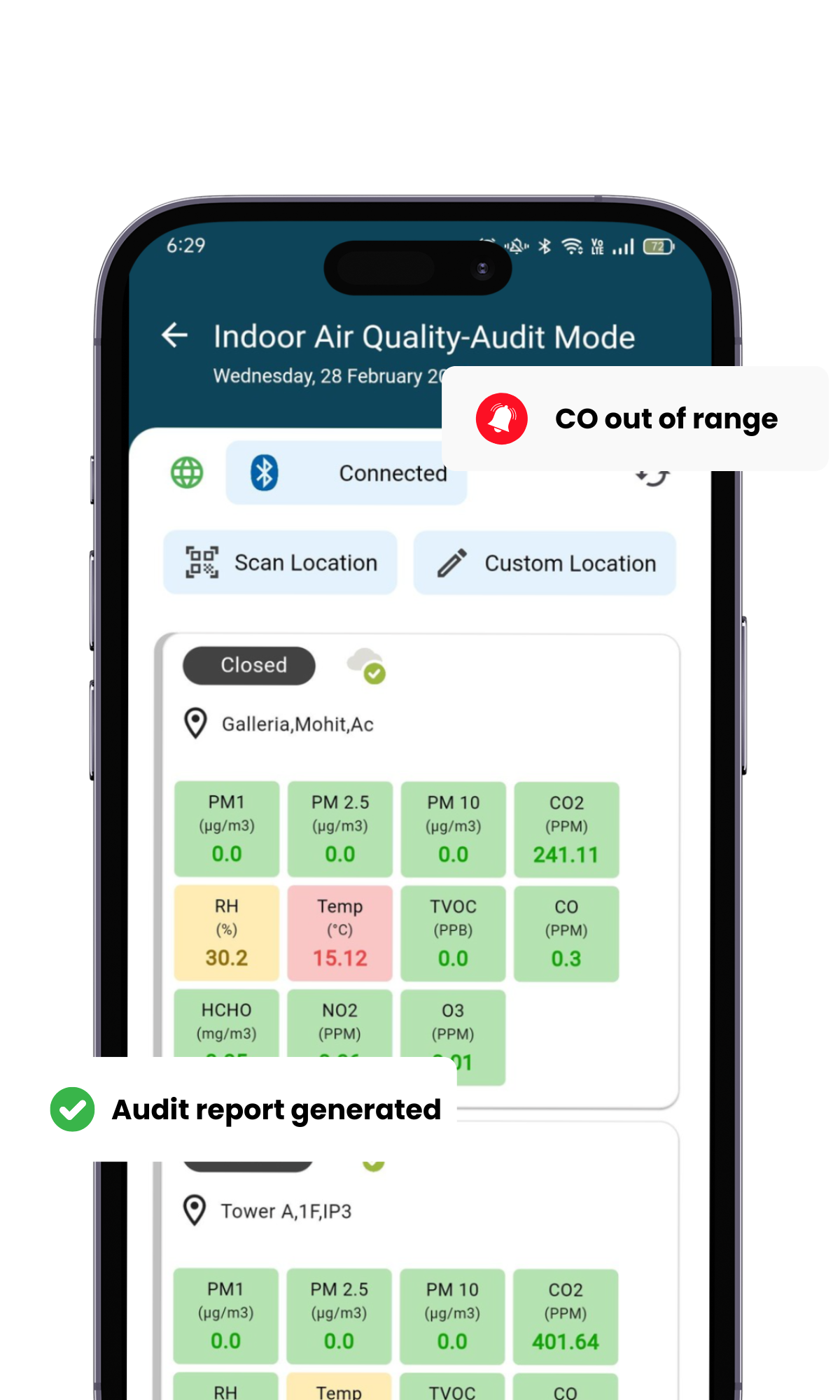 Caleedo - IAQ Audit Services - Visitor Management system for Workplace