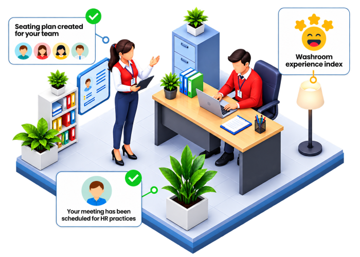 Isometric HR Office Workspace